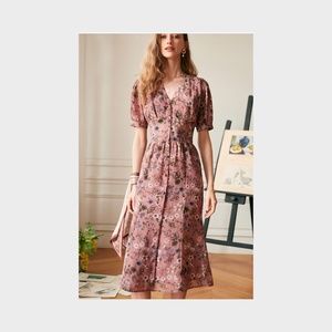 Dreamy: Rihoas -- Puff Sleeve Retro Midi Dress, size: S/M, summer dress